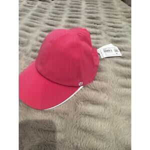 NEW Lululemon Fast And Free Run Hat *Pony in Pink